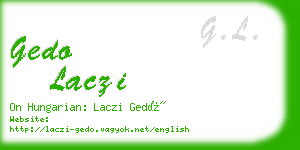gedo laczi business card